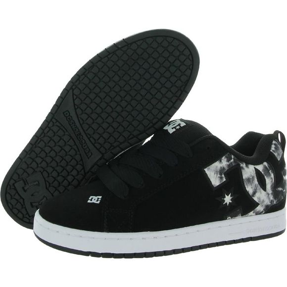 DC Shoes Court Graffik Men's Classic Leather Skateboarding Sneakers NWT - Picture 3 of 3